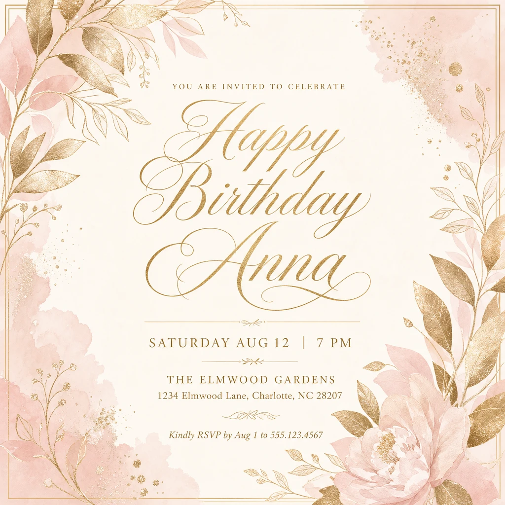 Birthday Party Invitation