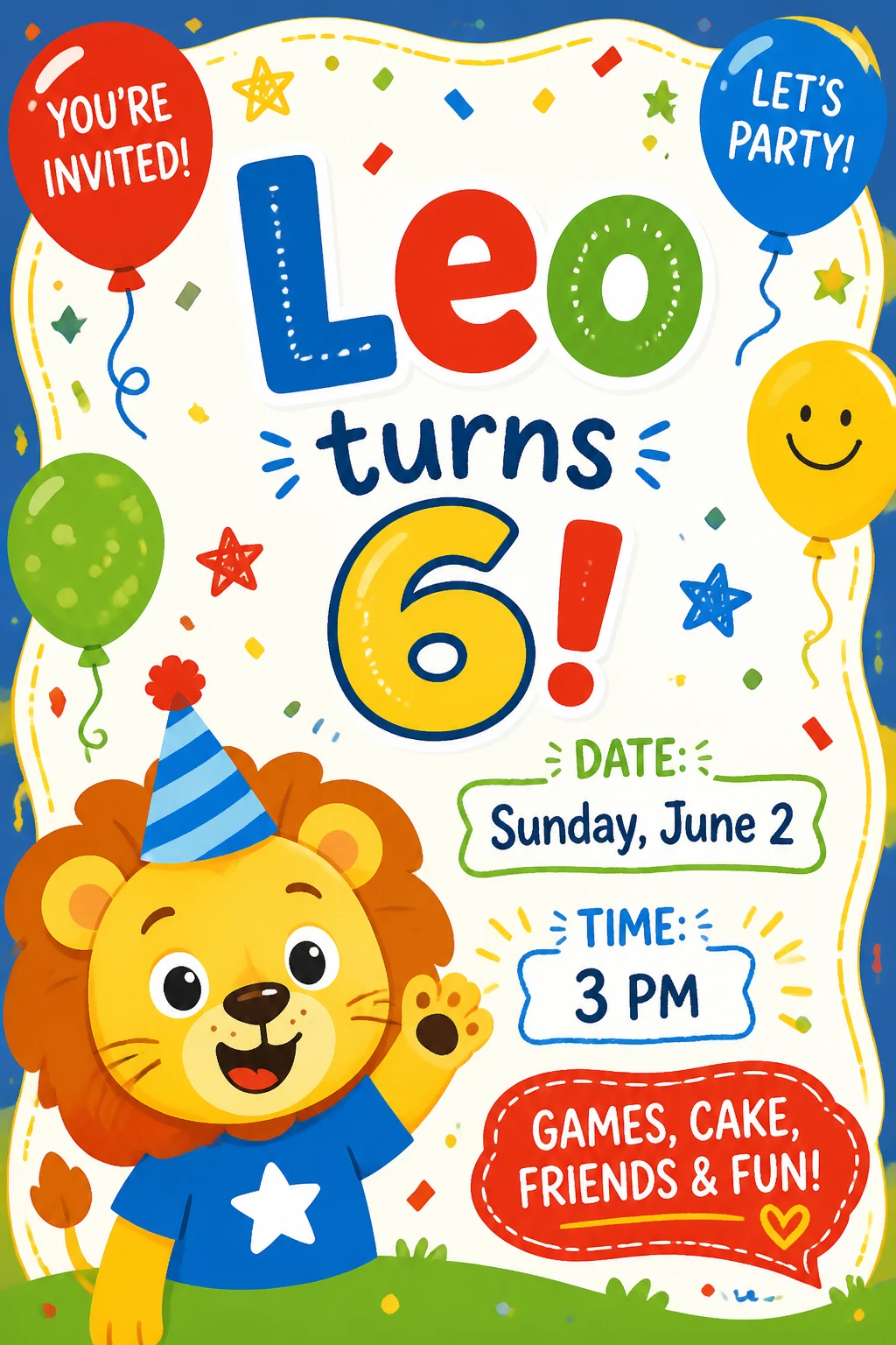 Kids Party Invitation