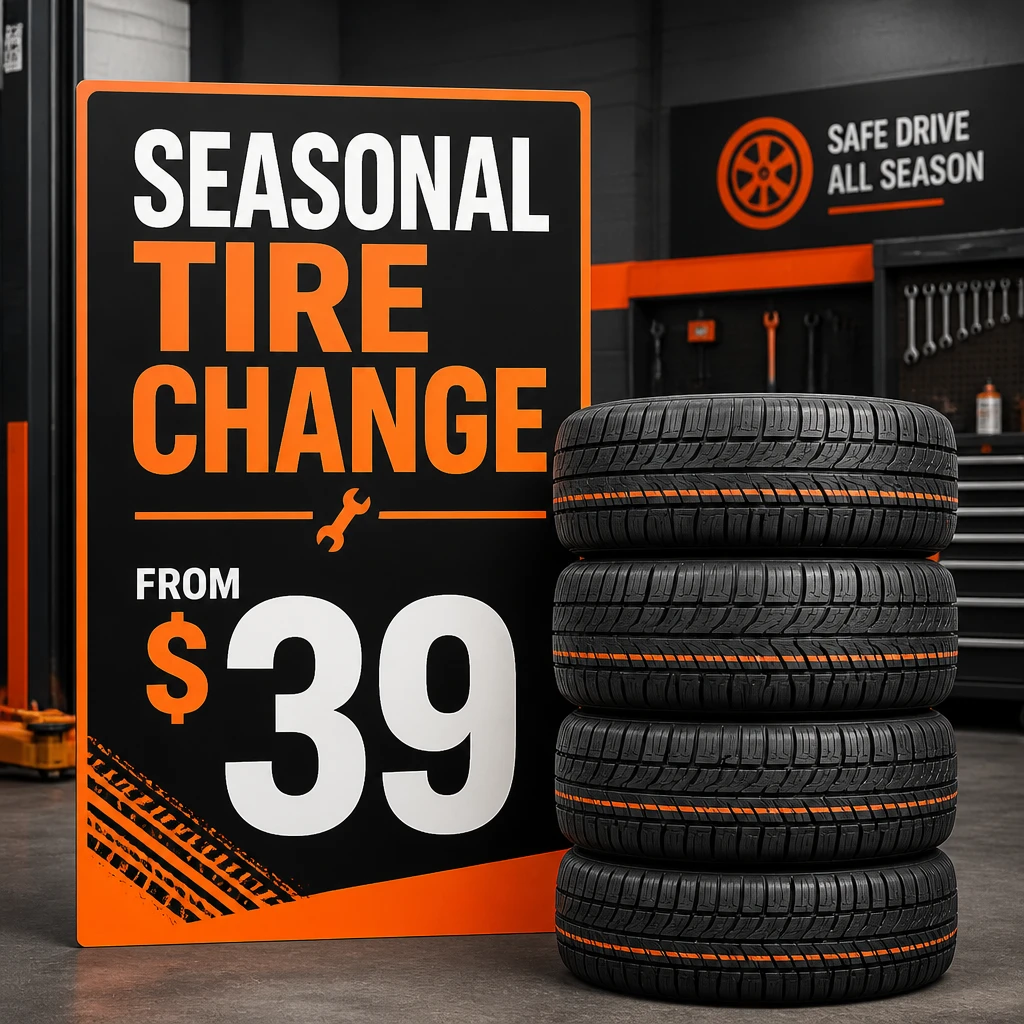Tire Service Sign